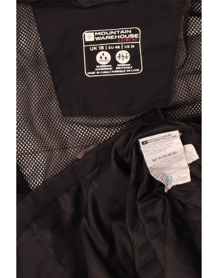 Mountain Warehouse Γυναικείο μπουφάν βροχής με κουκούλα UK 18 XL Μαύρο