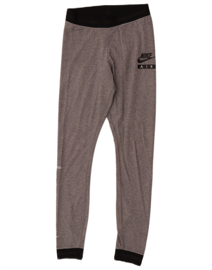 Γυναικεία κολάν Nike UK 10 Small Grey Colourblock βαμβακερά