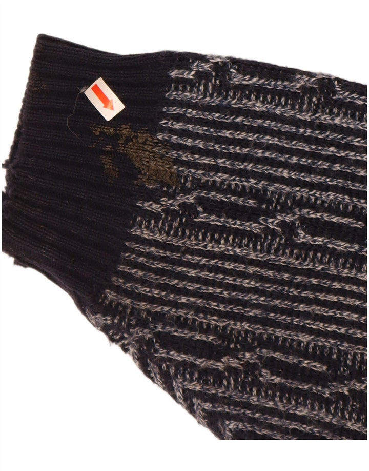 C & A Ανδρικό πουλόβερ με λαιμόκαυμα με λαιμόκοψη μεγάλο Navy Blue Fair Isle Πολυακρυλικό