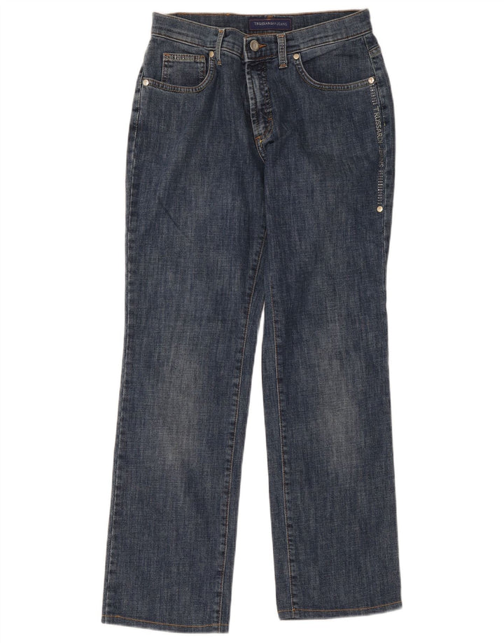 Γυναικείο τζιν Trussardi ίσιο W27 L27 Μπλε βαμβακερό