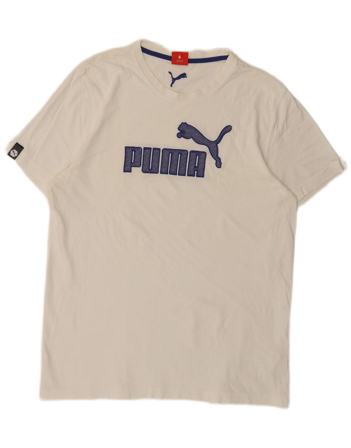 Ανδρικό γραφικό T-Shirt Puma Top Large Λευκό