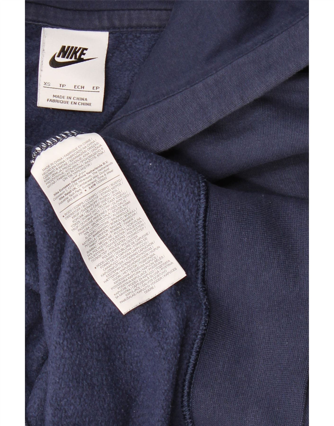 Ανδρικό γραφικό φούτερ NIKE XS Navy Blue Cotton