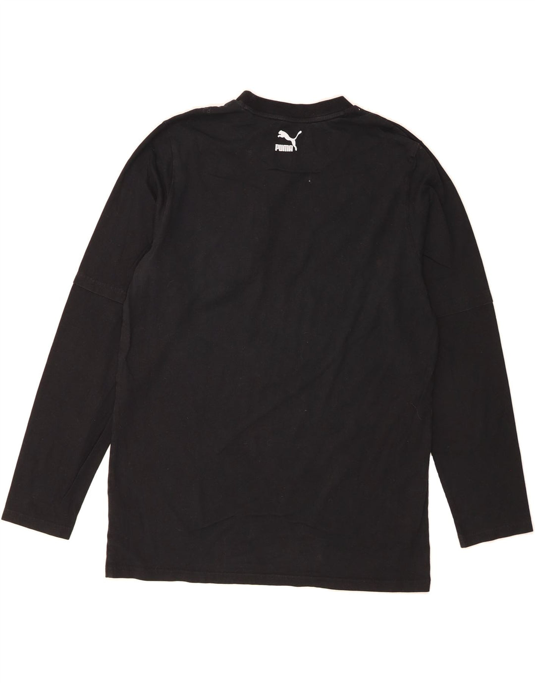 PUMA Mens Top Long Sleeve Large Black Polyester Vintage Puma and Second-Hand Puma from Messina Hembry 