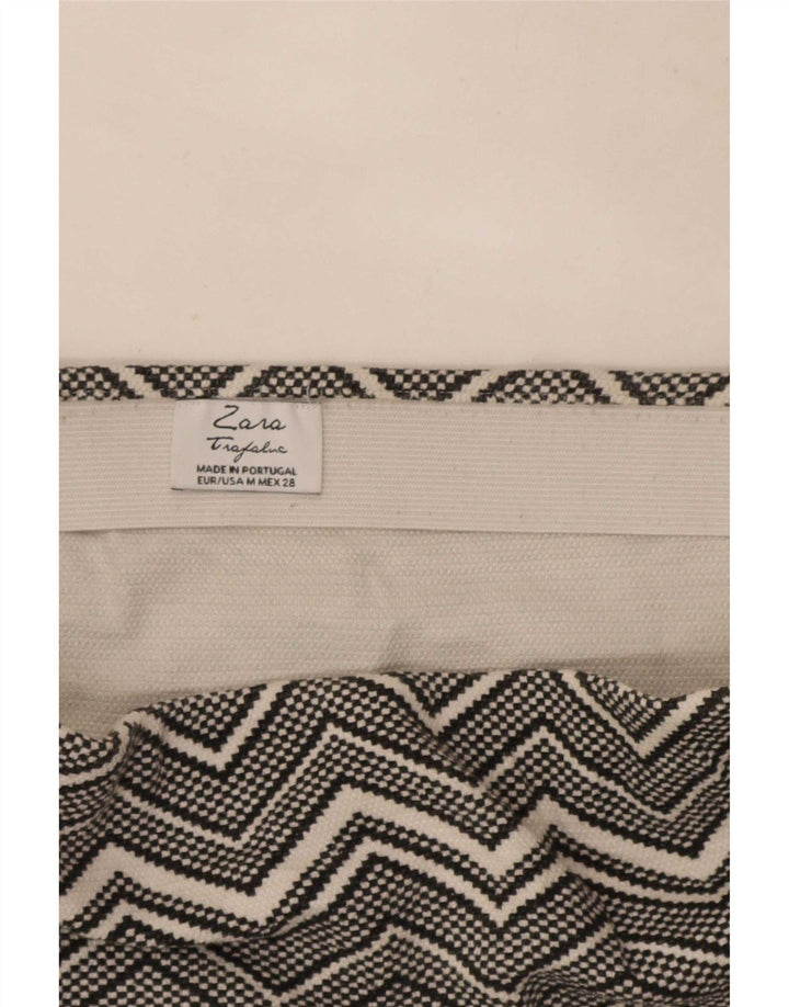 Zara Γυναικεία Μίνι Φούστα Trafaluc Medium W28 Γκρι Chevron
