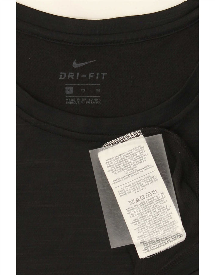 Ανδρικό T-Shirt Nike Dri Fit Top XL Μαύρος πολυεστέρας