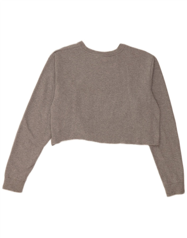 Kappa Γυναικείο Crop Top Μακρυμάνικο UK 18 XL Γκρι