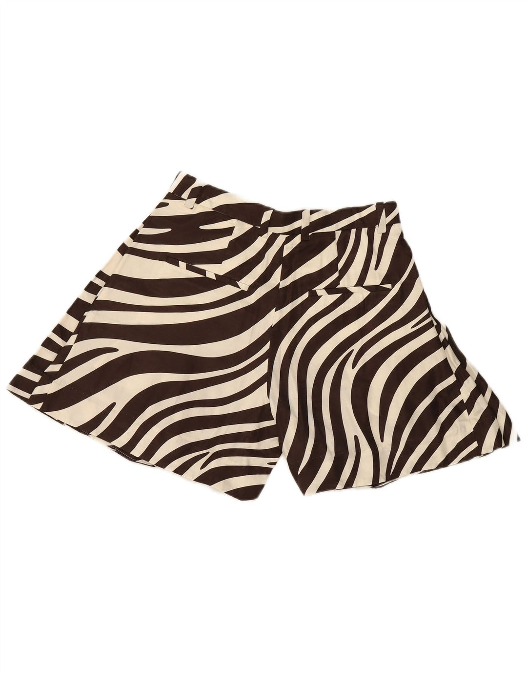 COS Γυναικείο Casual σορτς EU 36 XS W28 Καφέ Animal Print Cupro