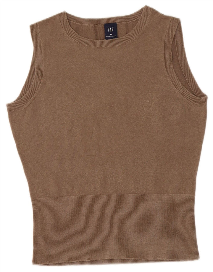 Γυναικείο γιλέκο Gap Tank Top UK 12 Βαμβακερό μεσαίο καφέ