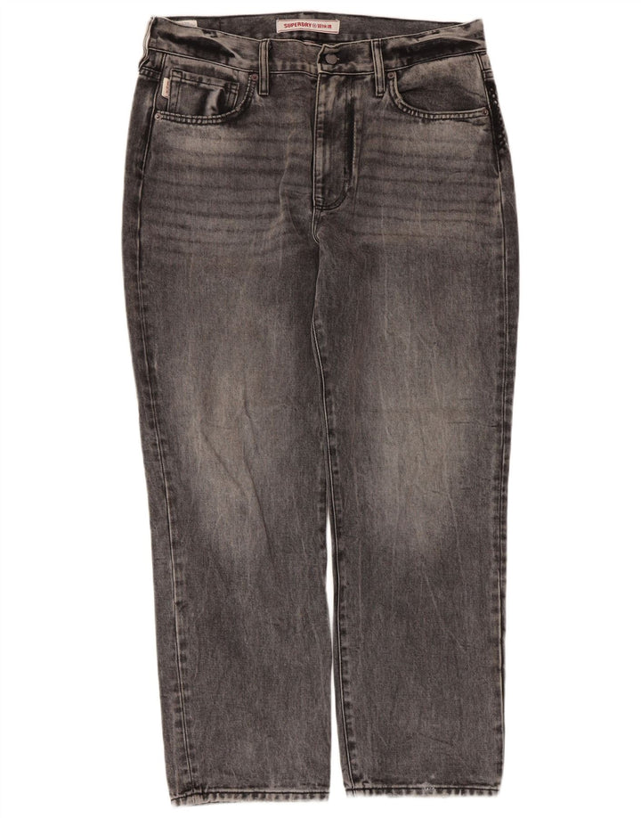 Ανδρικό ίσιο τζιν Superdry W32 L28 Γκρι βαμβακερό