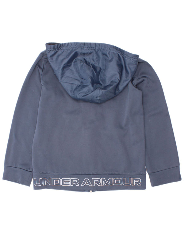 Under Armour Boys Zip Hoodie πουλόβερ 5-6 ετών Navy Blue Polyester