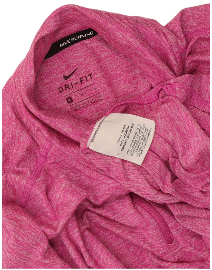 Γυναικεία φόρμα πουλόβερ με φερμουάρ Nike Dri Fit Top UK 14 Medium Pink