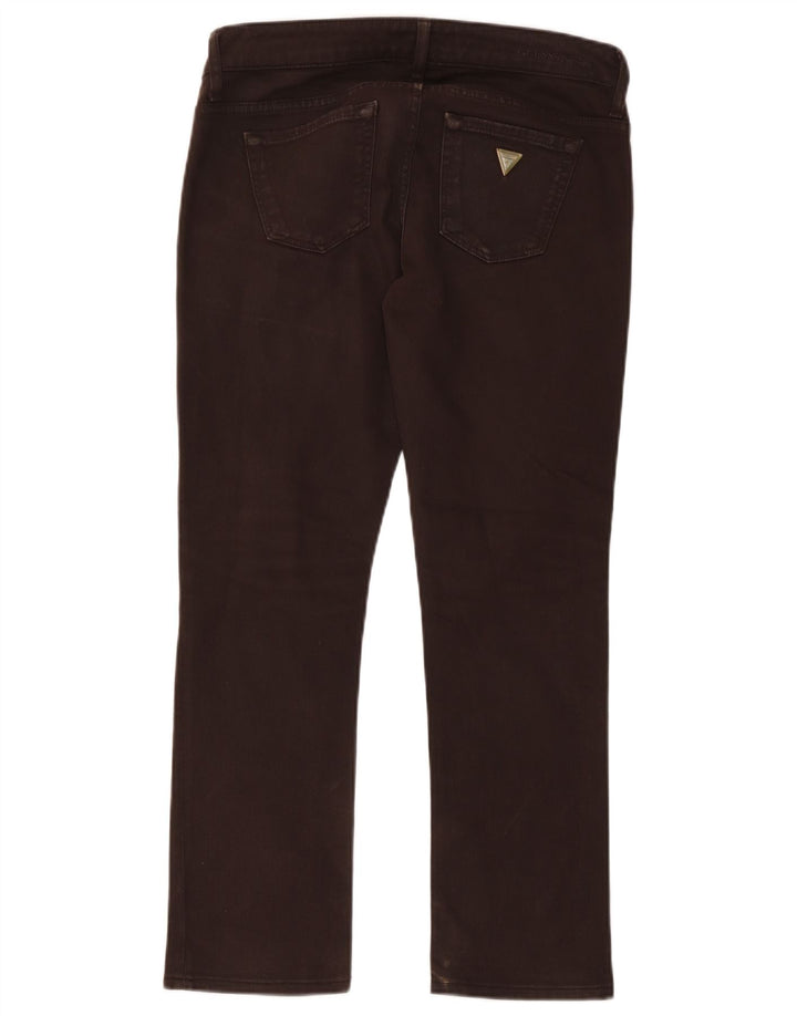 Guess Γυναικείο Slim Jeans W29 L27 Καφέ Βαμβακερό