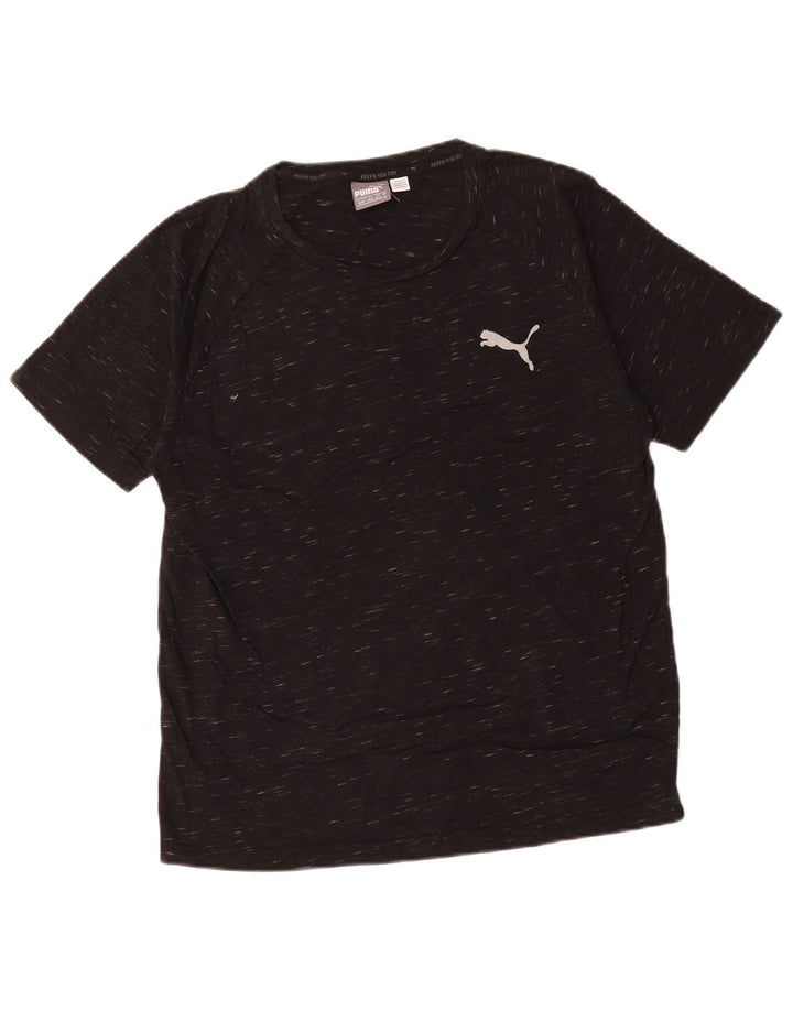 Ανδρικό T-Shirt PUMA Τοπ μεσαίο μαύρο βαμβακερό
