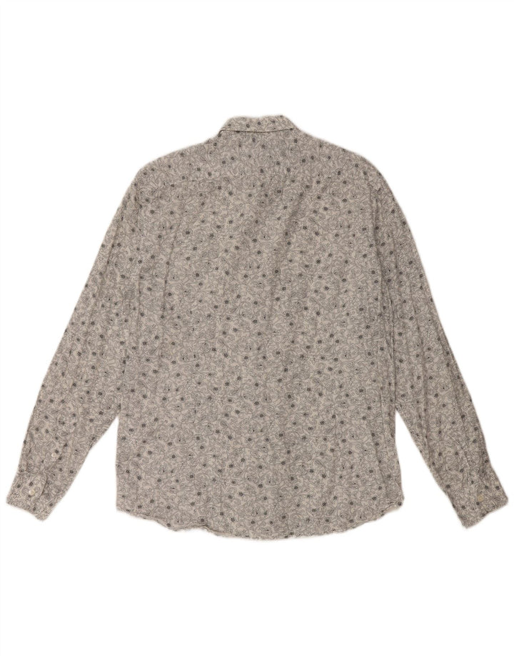 Ανδρικό πουκάμισο TED BAKER Μέγεθος 3 Μεσαίο Λευκό φλοράλ βαμβακερό