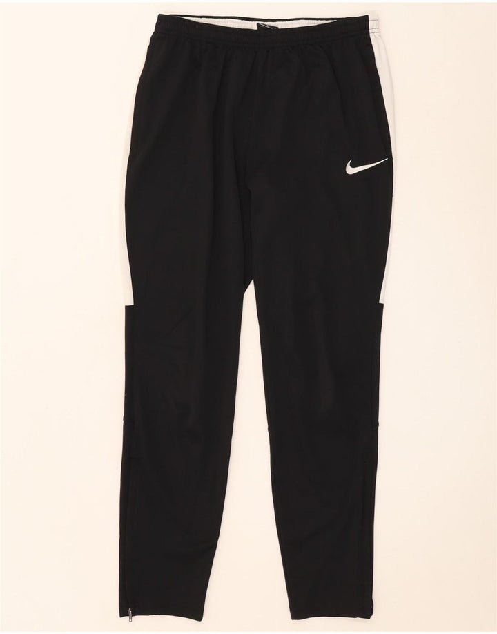 Ανδρικές φόρμες Nike Dri Fit Παντελόνια μεσαίου μαύρου χρώματος πολυεστέρας