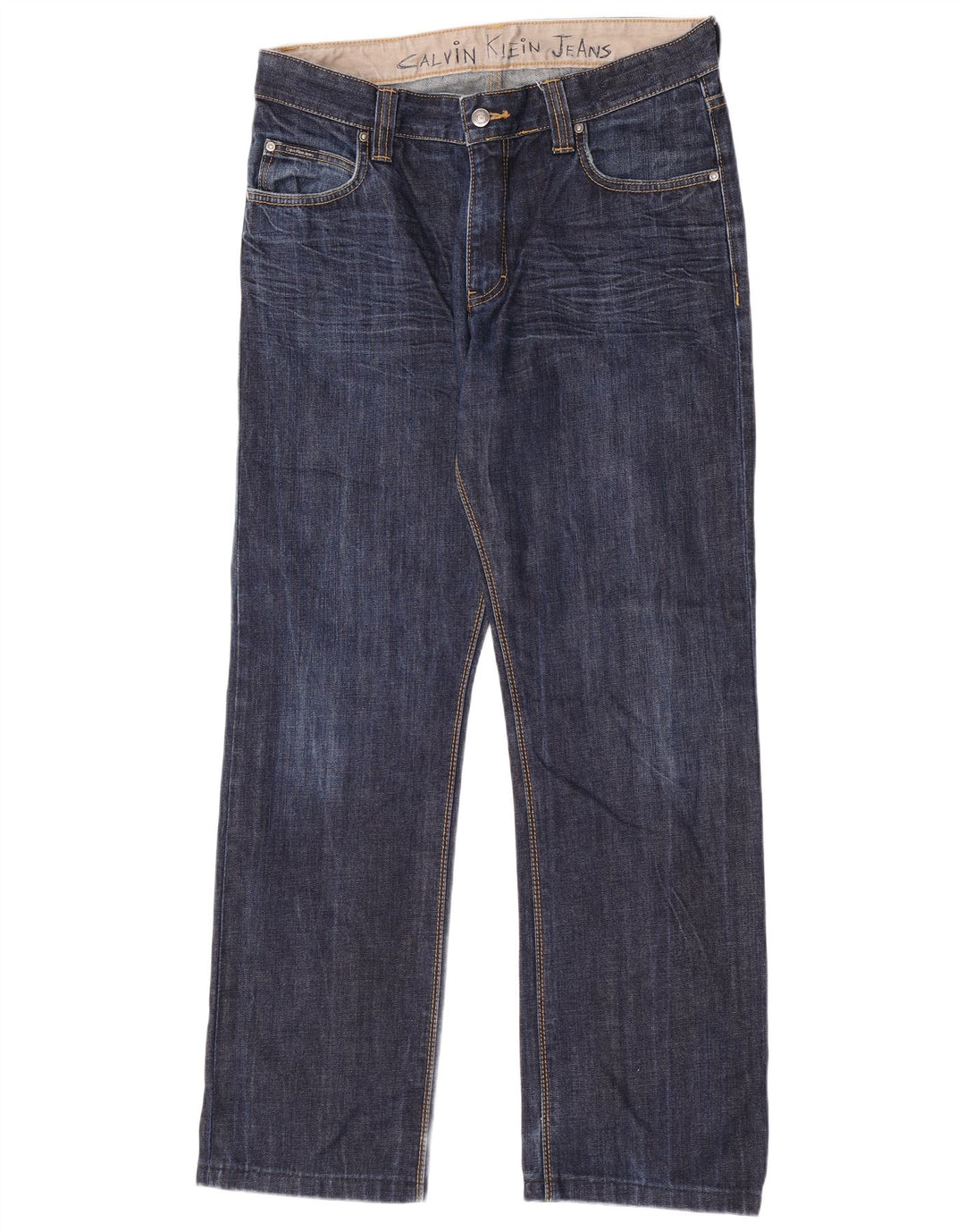 Γυναικείο τζιν ίσιο Calvin Klein W33 L31 Navy Blue