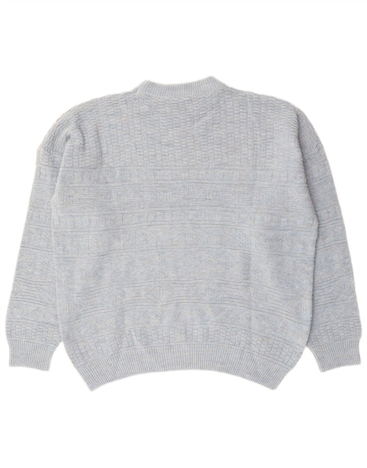 Vintage ανδρικό πουλόβερ με λαιμόκοψη XL γκρι