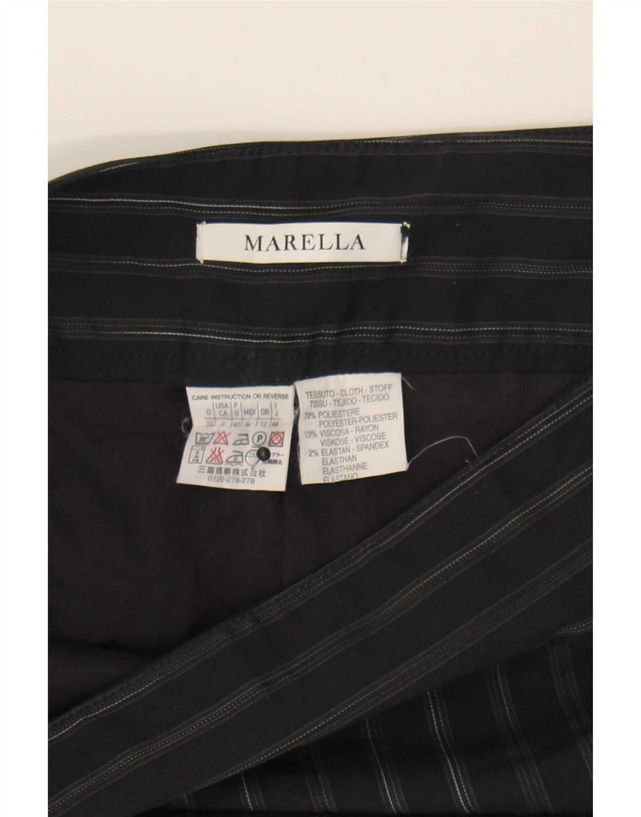 Γυναικεία μίνι φούστα Marella UK 12 Medium W32 Navy Blue Pinstripe Polyester