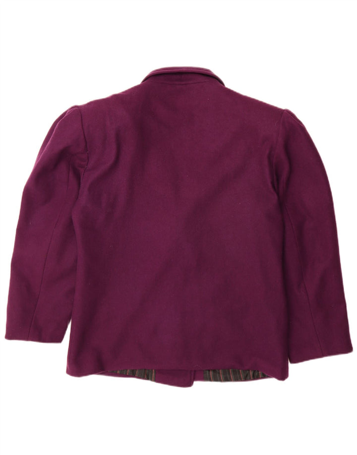 Vintage γυναικείο διπλό μπουφάν μπλέιζερ UK 14 Medium Purple