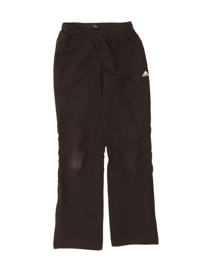 ADIDAS Boys Tracksuit Trousers 15-16 Years  Black Polyester Vintage Adidas and Second-Hand Adidas from Messina Hembry 