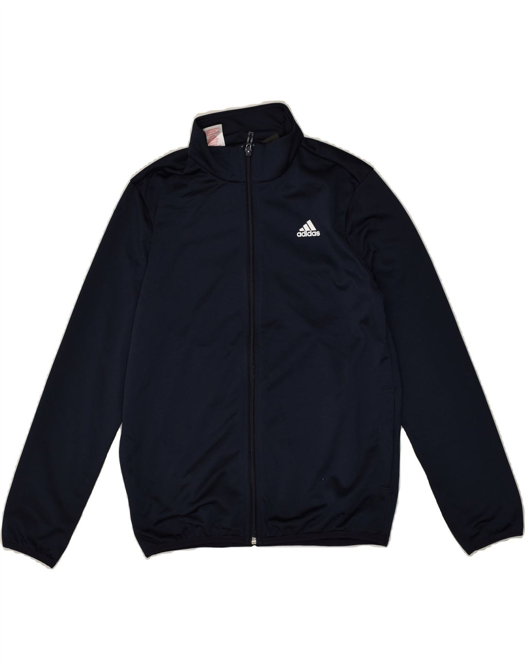 ADIDAS Boys Graphic Tracksuit Top Jacket 11-12 Years Navy Blue Polyester | Vintage Adidas | Thrift | Second-Hand Adidas | Used Clothing | Messina Hembry 