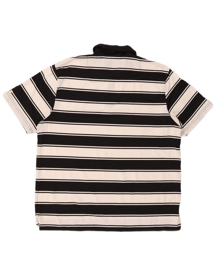 Ανδρικό μπλουζάκι ράγκμπι πόλο IZOD με μεγάλο μαύρο ριγέ πολυεστέρα