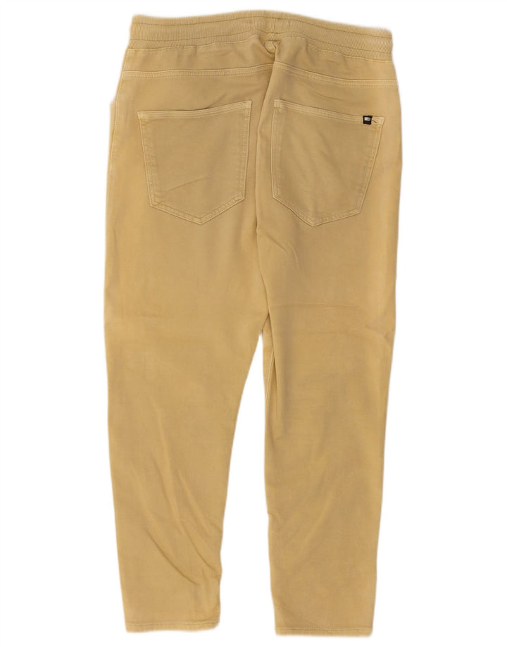 Ανδρικό Slim Cropped Παντελόνι Zara Μεγάλο W32 L25 Κίτρινο