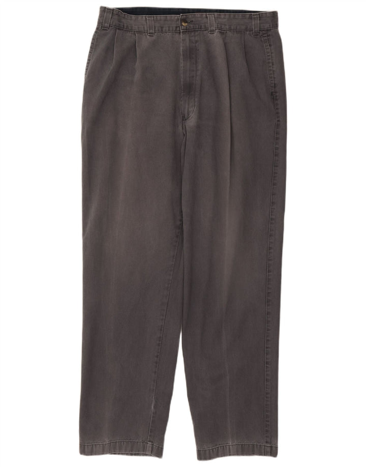 Ανδρικό παντελόνι Chino Marks & Spencer W38 L33 Γκρι βαμβακερό