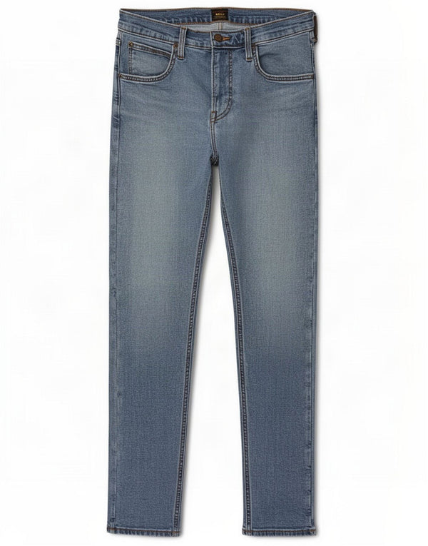 Lee Mens Luke Tapered Slim Jeans W32 L32 Blue Cotton