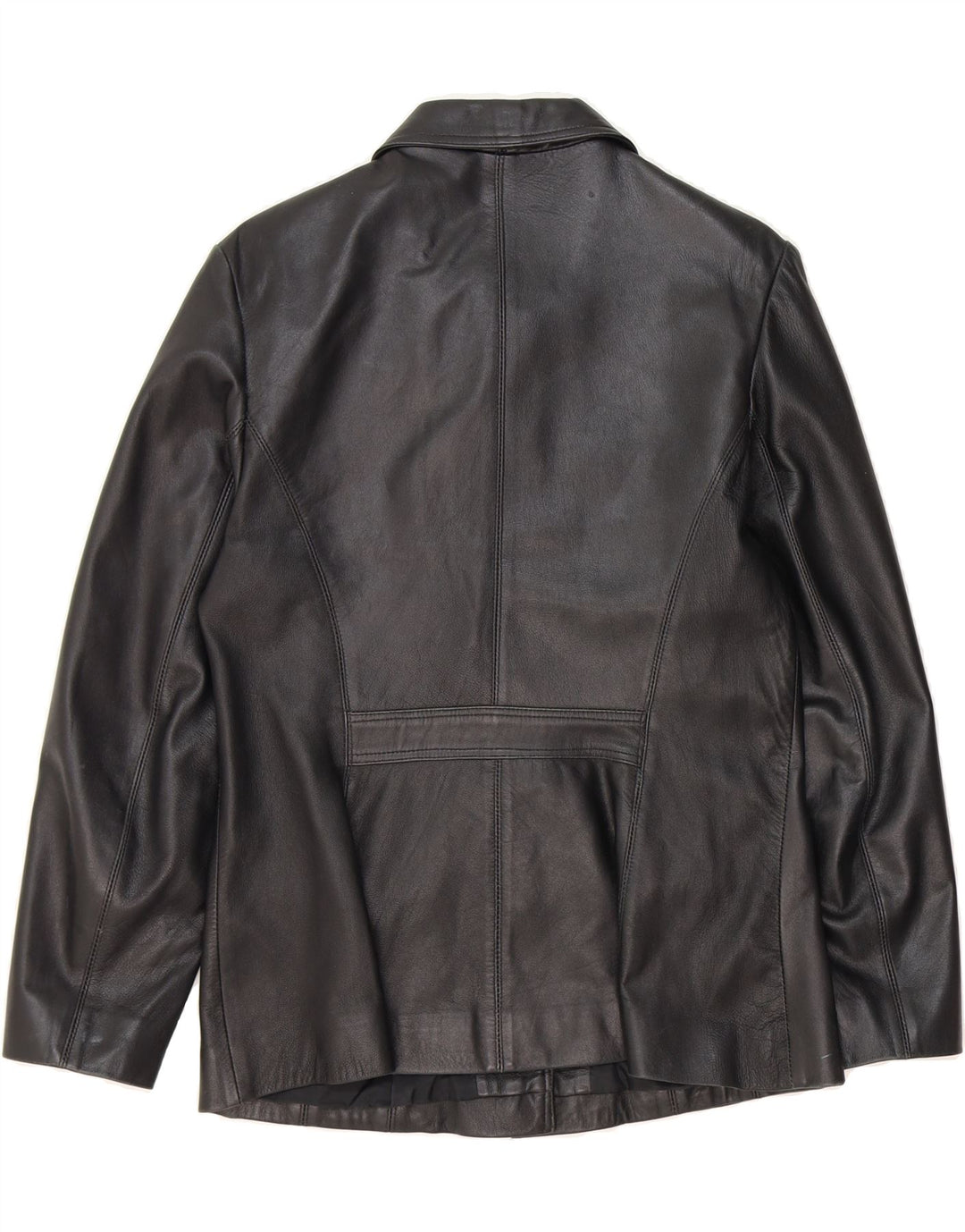 WALLACE SACKS Womens Leather Jacket UK 12 Medium Black Vintage Wallace Sacks and Second-Hand Wallace Sacks from Messina Hembry 