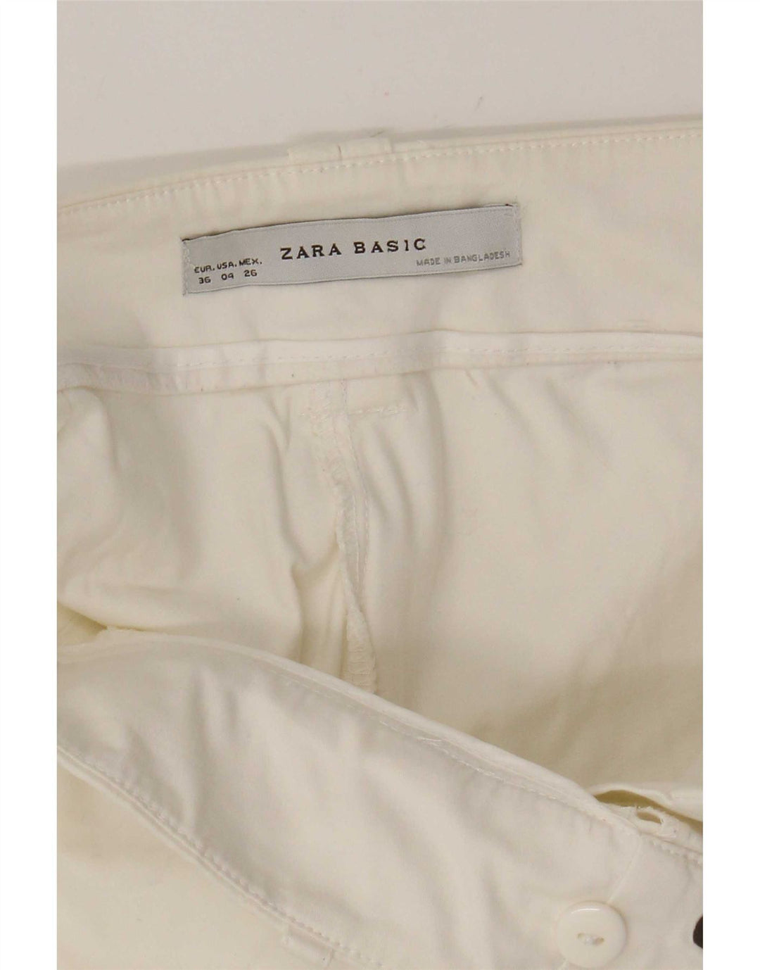 Zara Γυναικείο Casual Σορτς EU 36 XS W26 Λευκό