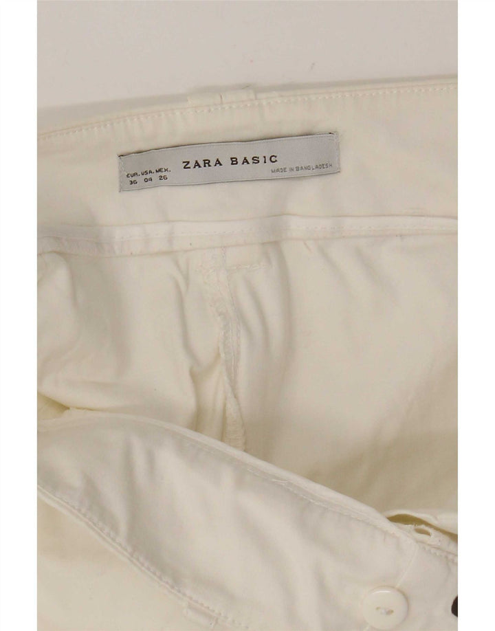 Zara Γυναικείο Casual Σορτς EU 36 XS W26 Λευκό