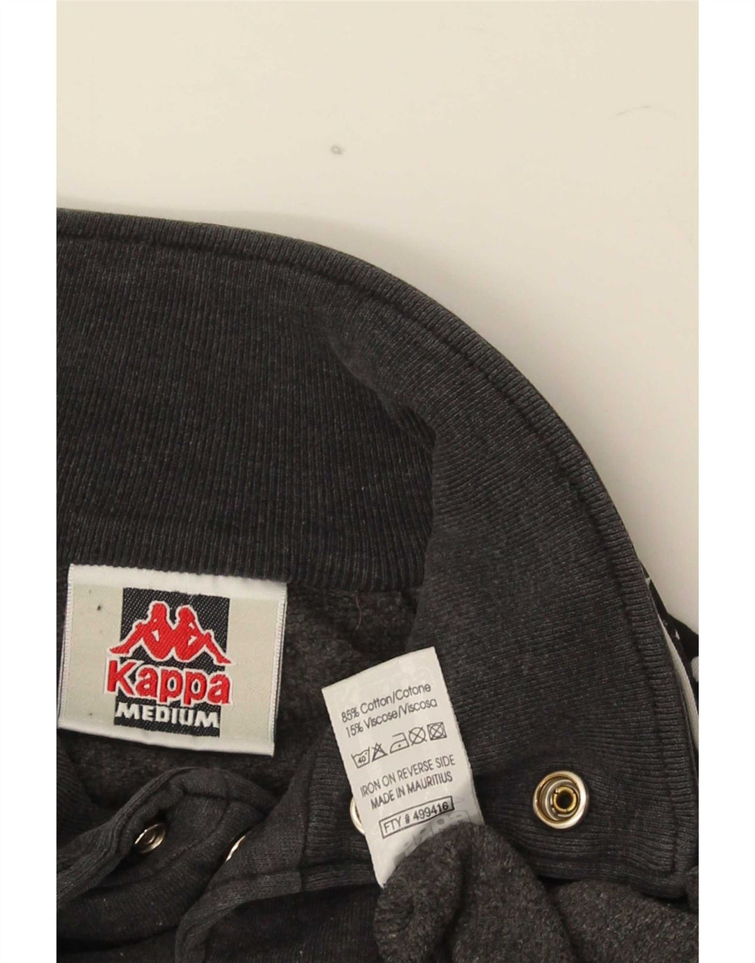 Ανδρική φόρμα φόρμας Kappa Top Jacket μεσαίου γκρι χρώματος βαμβακερό