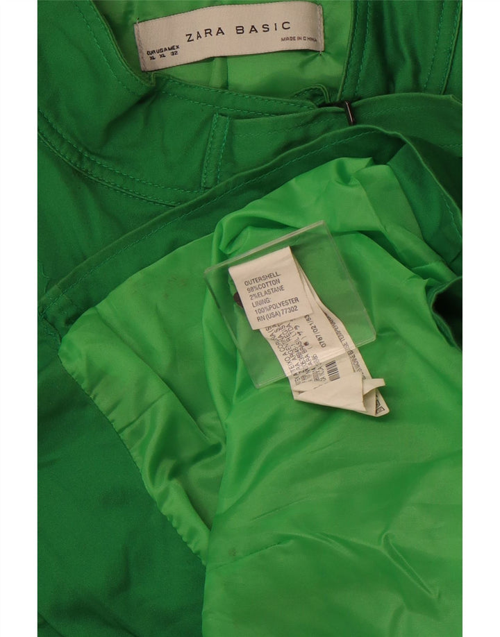 Γυναικείο Βοηθητικό Μπουφάν ZARA UK 18 XL Πράσινο Βαμβακερό