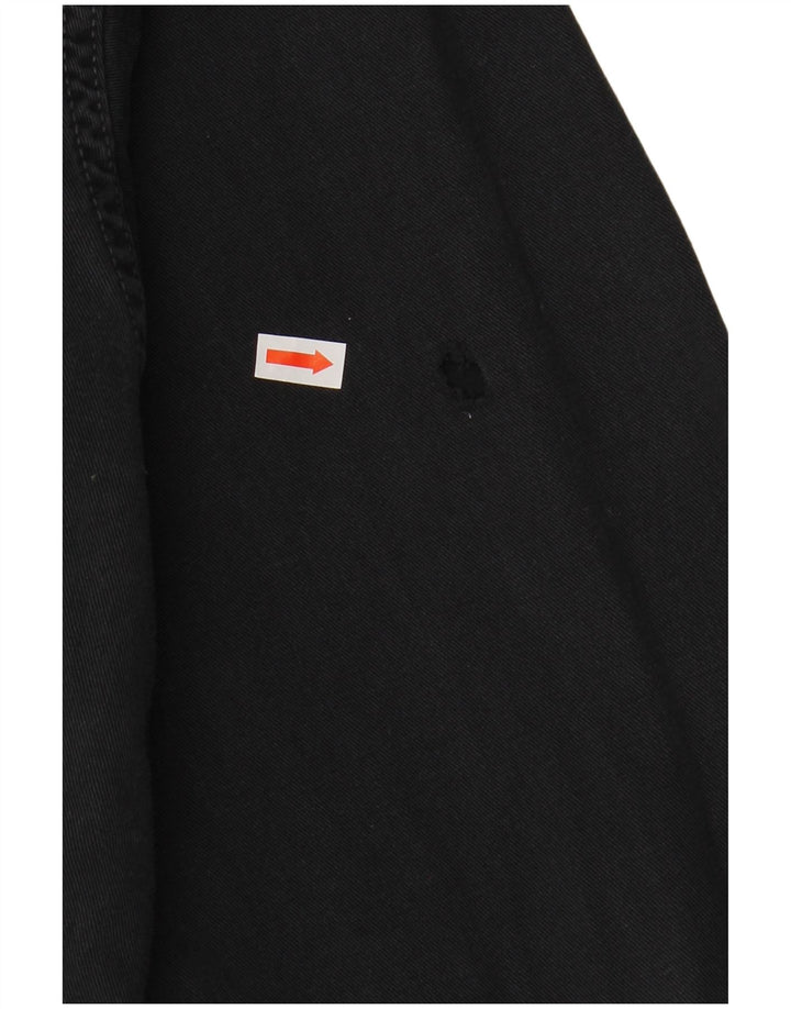 Ανδρικό τζιν πουκάμισο LEE μεγάλο μαύρο βαμβακερό