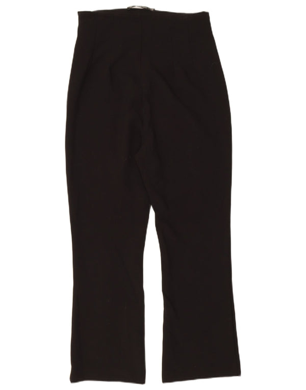 Zara Γυναικείο μποτάκι Cropped Παντελόνι W26 L23 Μαύρο