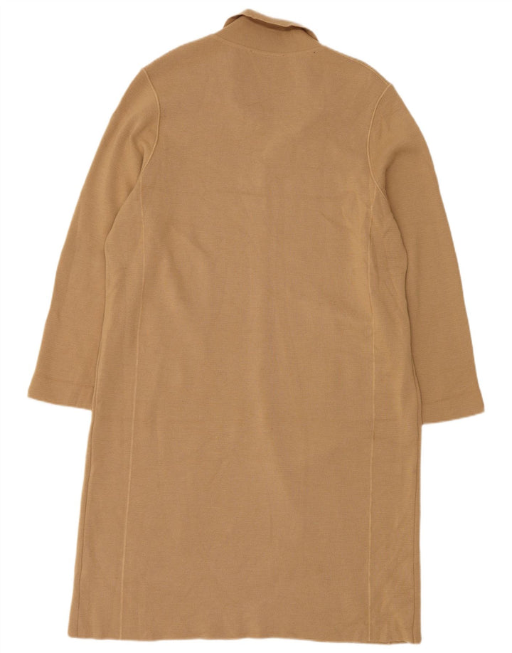 Marks & Spencer Γυναικείο πουλόβερ Longline Cardigan UK 12 Medium Beige