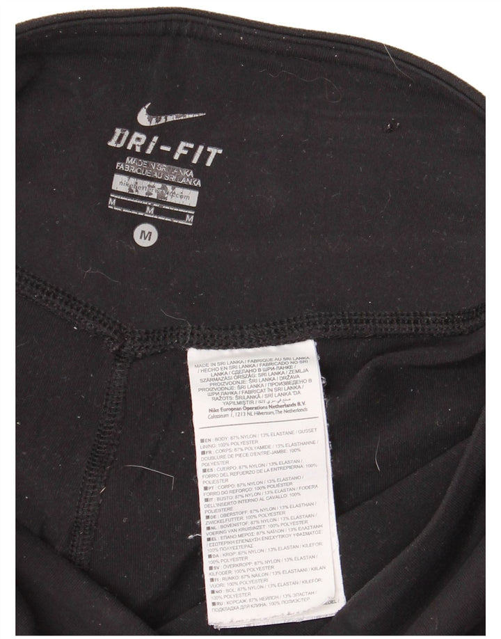 Γυναικείο κολάν NIKE Dri Fit UK 12 Medium Black Nylon