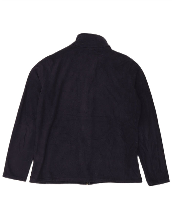 Marks & Spencer Γυναικείο Fleece Jacket UK 14 Large Navy Blue Polyester