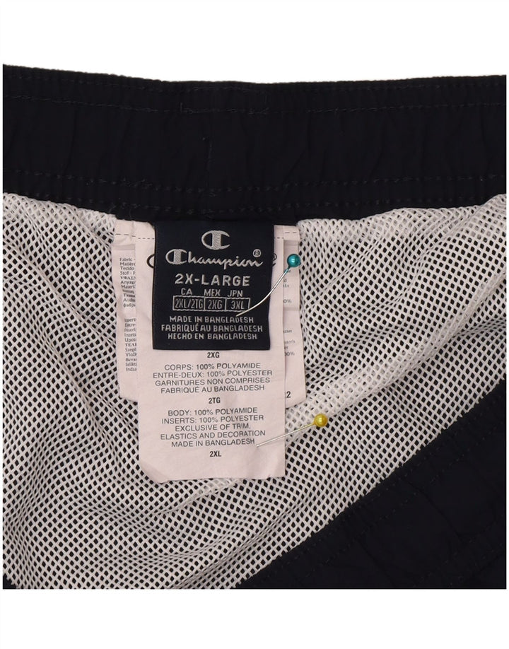 Ανδρικό σορτς κολύμβησης Champion 2XL Navy Blue Colorblock Πολυεστέρας