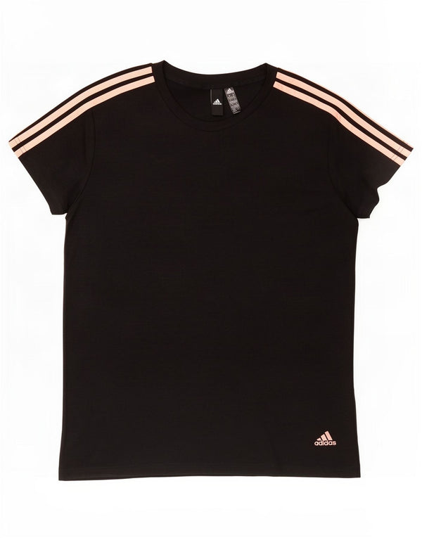 Adidas Γυναικείο T-Shirt Top UK 24/26 2XL Μαύρο Πολυεστέρας