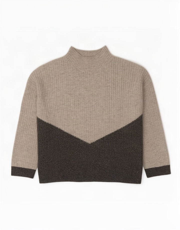 Marks & Spencer Γυναικείο πουλόβερ με λαιμό χελώνα UK 10 Small Grey