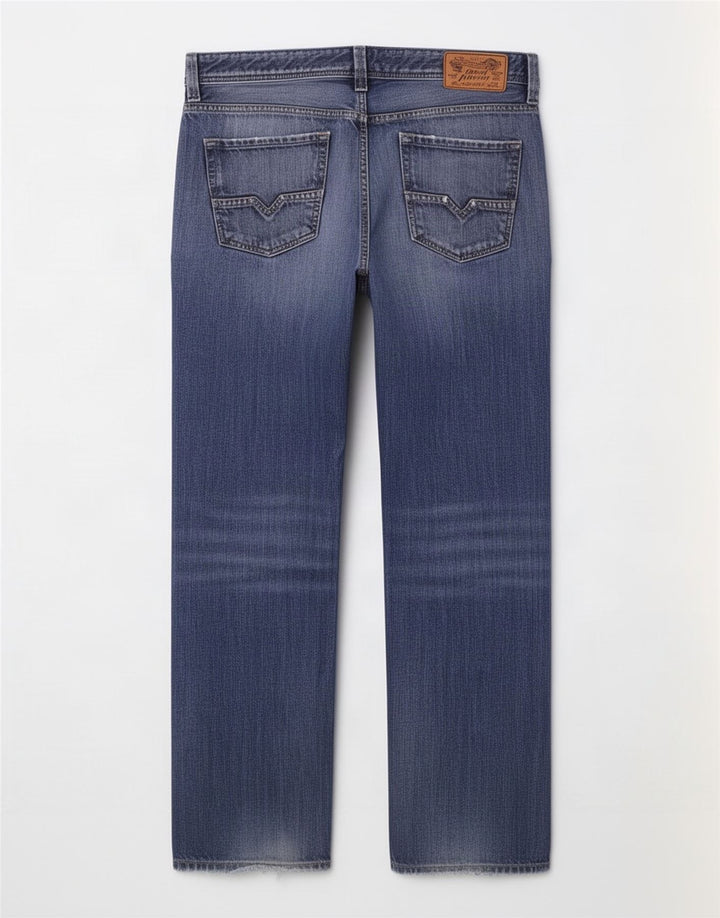 Diesel Ανδρικό Larkee Regular Straight Jeans W36 L32 Μπλε βαμβακερό