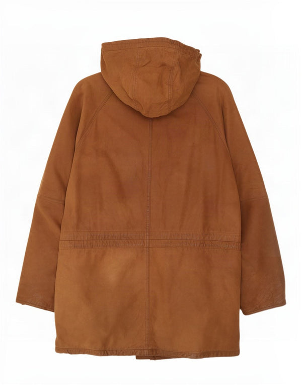 Vintage Ανδρικό Δερμάτινο Παλτό UK 40 Large Brown