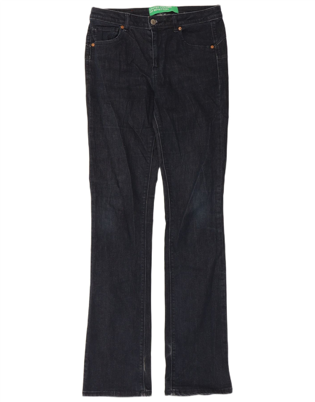 Benetton Γυναικεία Bootcut Jeans W30 L34 Navy Blue