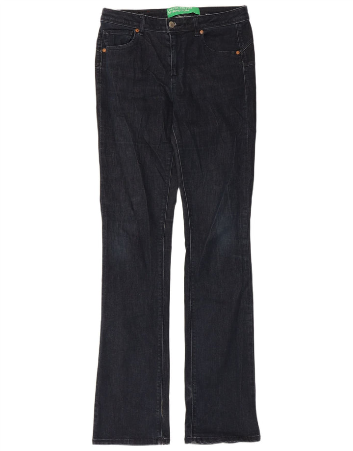 Benetton Γυναικεία Bootcut Jeans W30 L34 Navy Blue