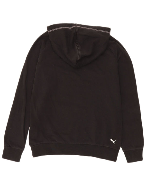 Puma Γυναικείο Γραφικό Hoodie Jumper UK 12 Medium Black