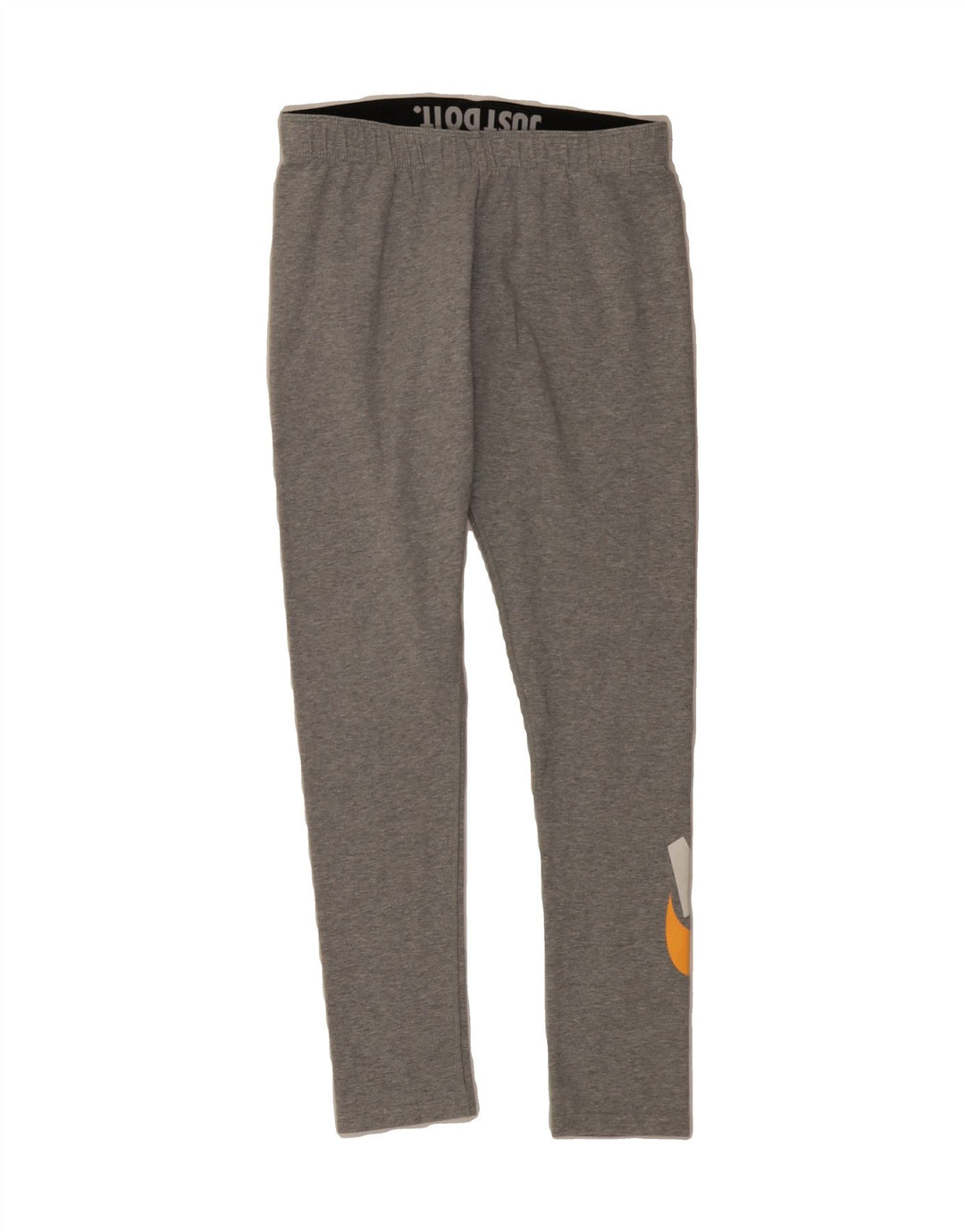 NIKE Womens Graphic Leggings UK 14 Medium  Grey Cotton Vintage Nike and Second-Hand Nike from Messina Hembry 