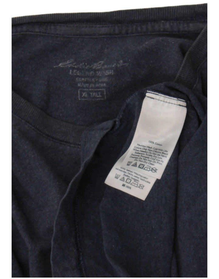 Eddie Bauer Ανδρικό ψηλό μπλουζάκι μακρυμάνικο XL Navy blue βαμβακερό