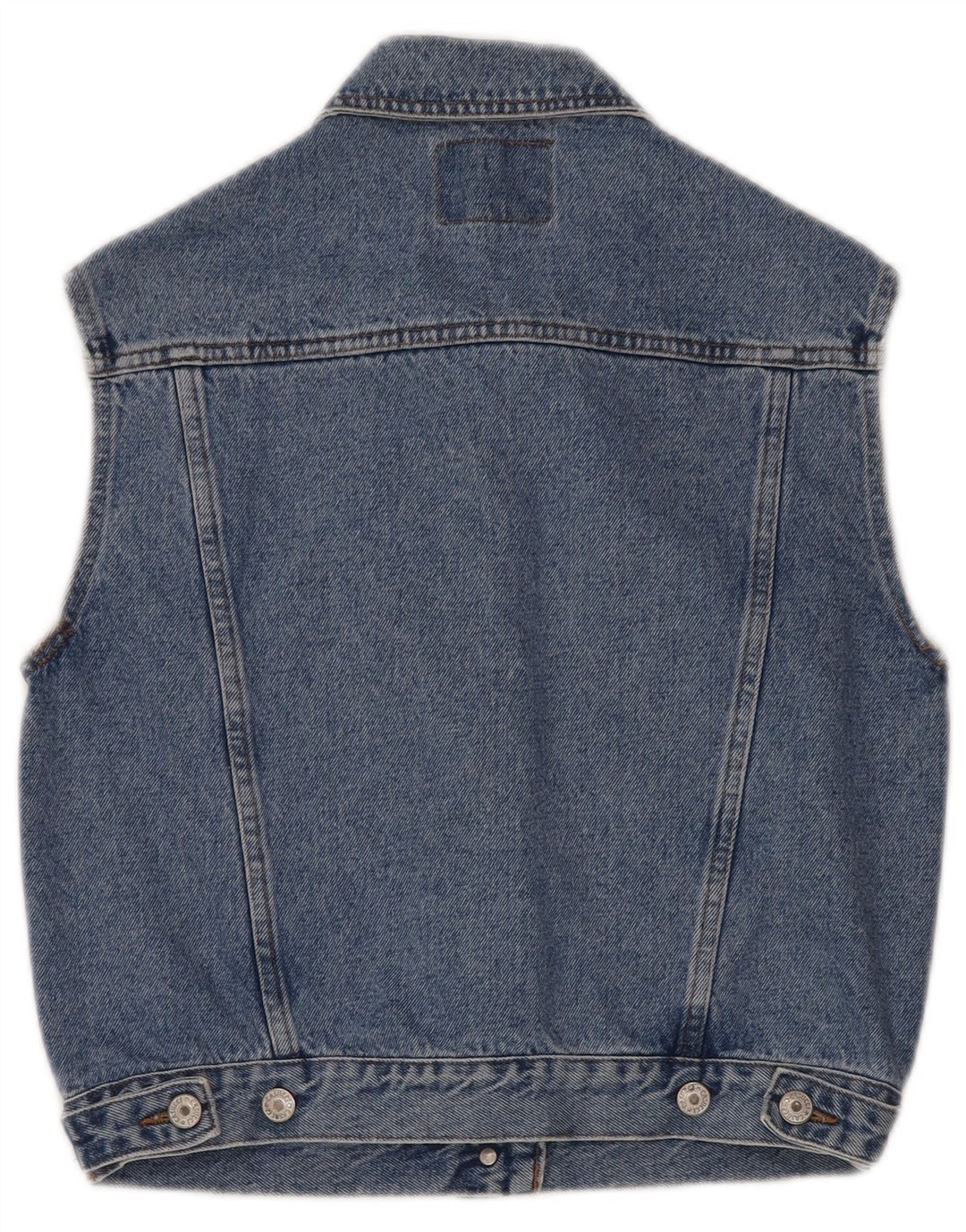 Casucci Γυναικείο Τζιν Gilet UK 12 Medium Blue